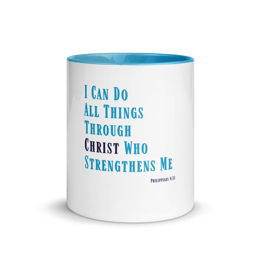 Strength Through Christ - Colored Soulful Mug