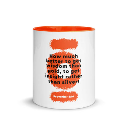 Wisdom Over Wealth -  Colored Soulful Mug