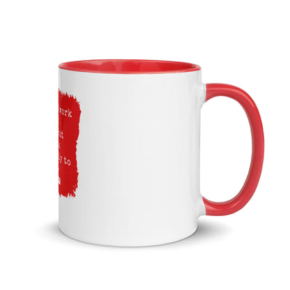 Work Over Words - Colored Soulful Mug